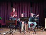 Barnbuskers band on stage at Monkton Heathfield Village Hall