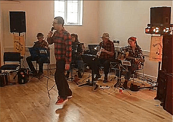 Simon calling at Swimbridge Village Hall