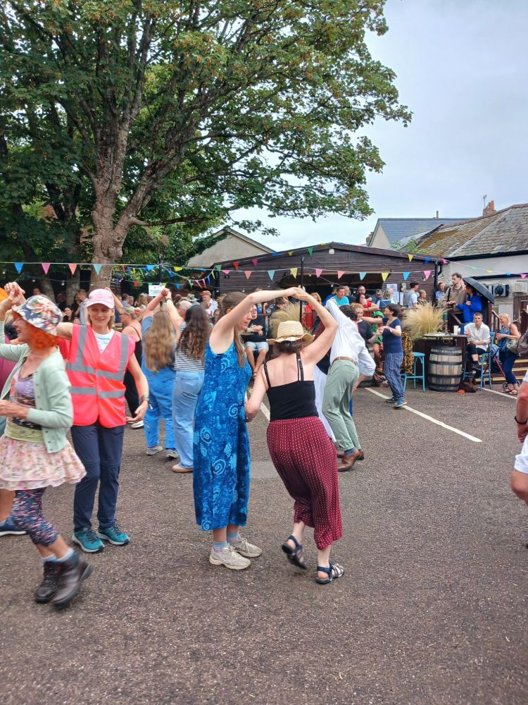 Country dancing Sidmouth Folk Festival