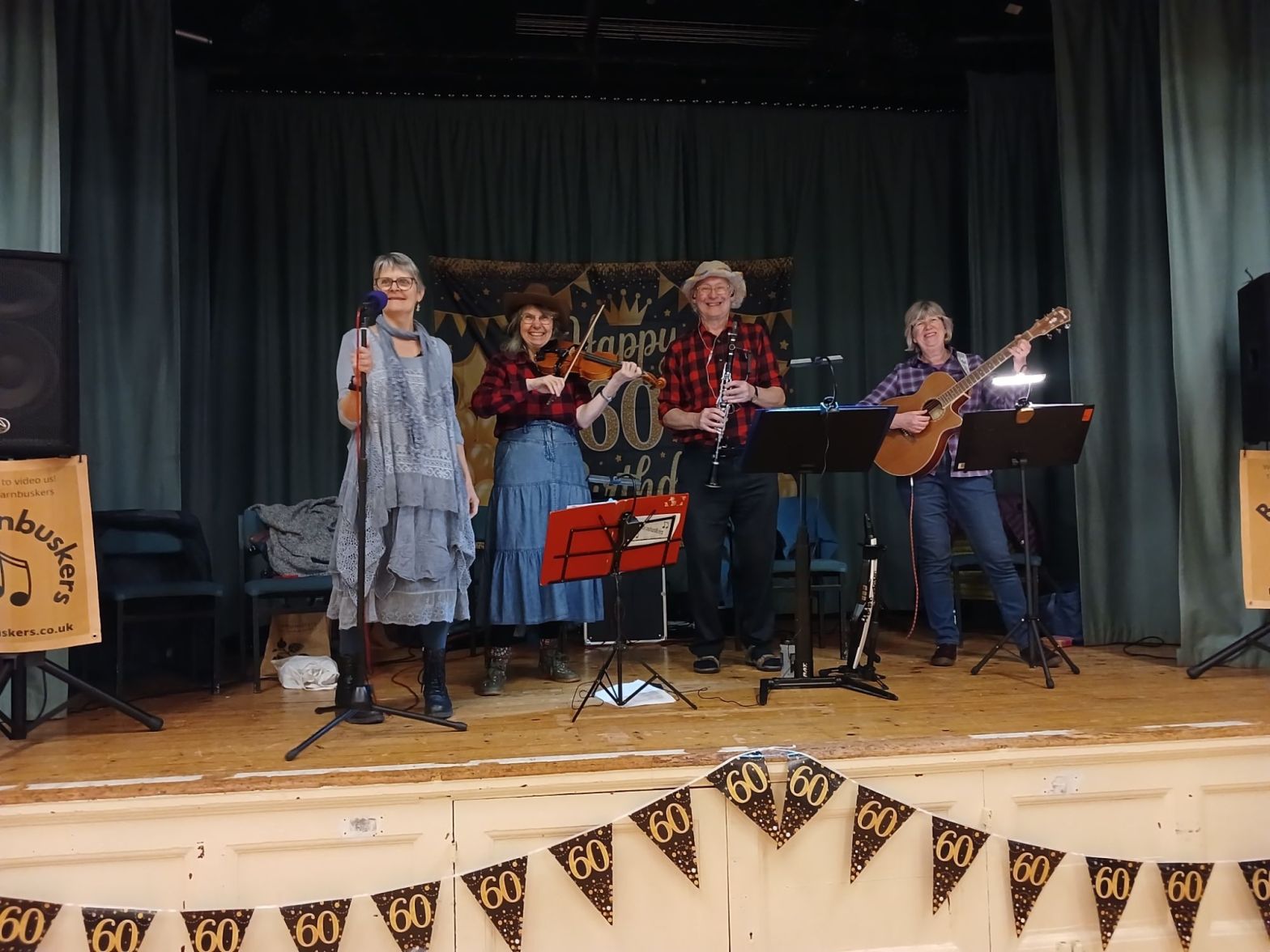 Barnbuskers Ceilidh Barn Dance Band with caller Bridget