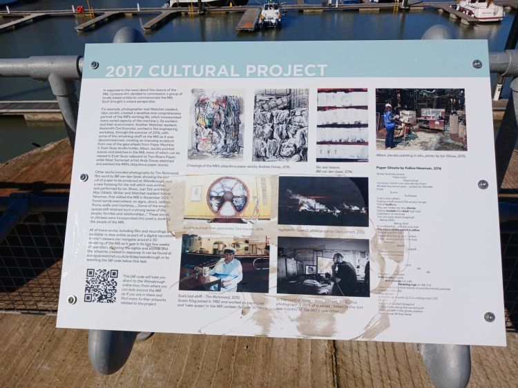 Storyboards at East Quay Watchet