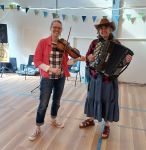 Barnbuskers Ceilidh Barn Dance band Duo at The Charletons Community Centre